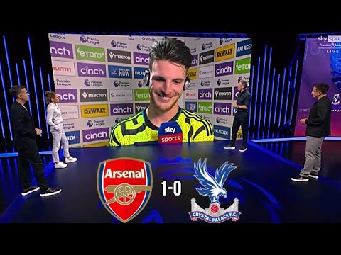 Arsenal 1-0 Crystal Palace Post Match Analysis Declan Rice Post Match Reaction