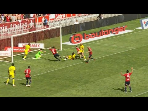 But de Jonathan David aujourd'hui Lille vs Nantes | Tous les moments forts |