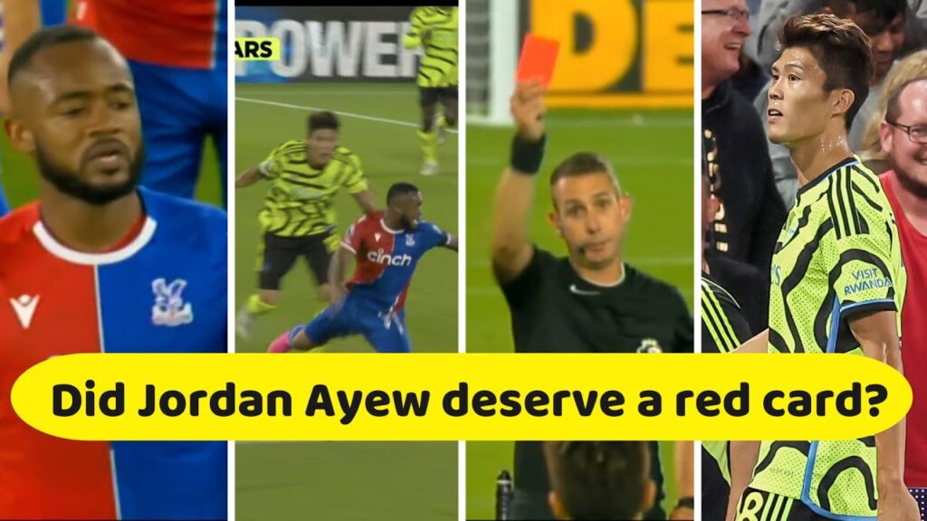 Why Arsenal fans are blaming Jordan Ayew for Tomiyasu's red card