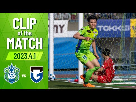 【CLIP OF THE MATCH】#中野嘉大 選手のクロスをファーサイドで #町野修斗  選手があわせ4ゴール目！前半だけで4ゴールはJ1史上初の快挙！0401湘南G大阪