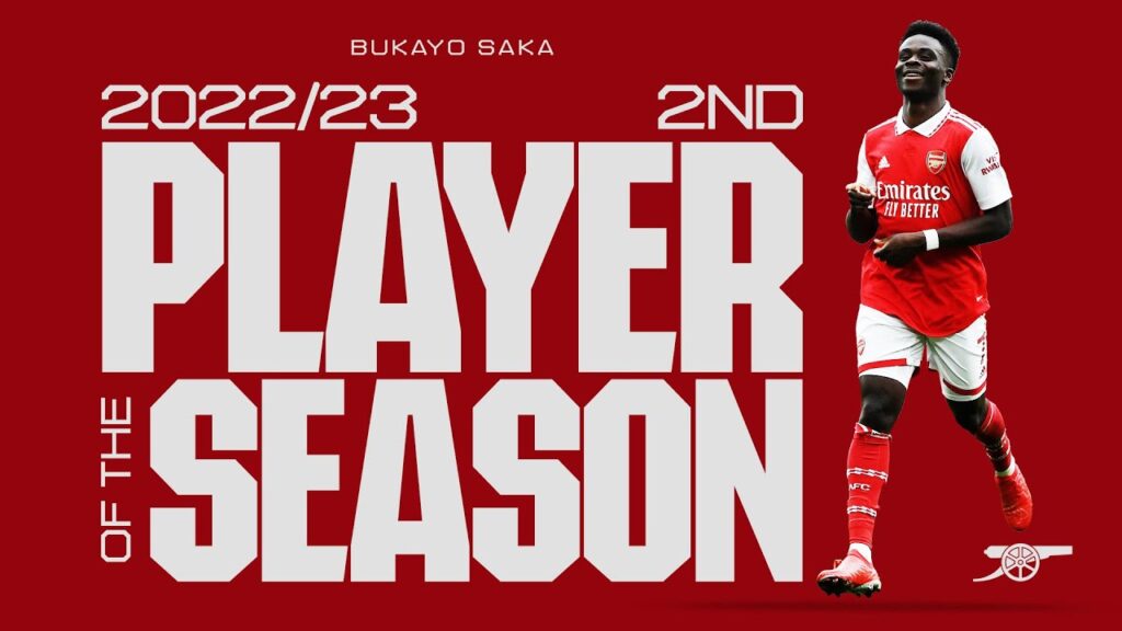 Arsenal 2022/23 men's Player of the season | Second place: Bukayo Saka