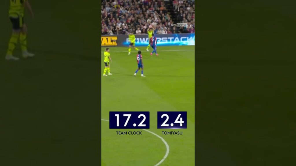 A closer looks at Takehiro Tomiyasu’s yellow card for time-wasting 👀⏱️