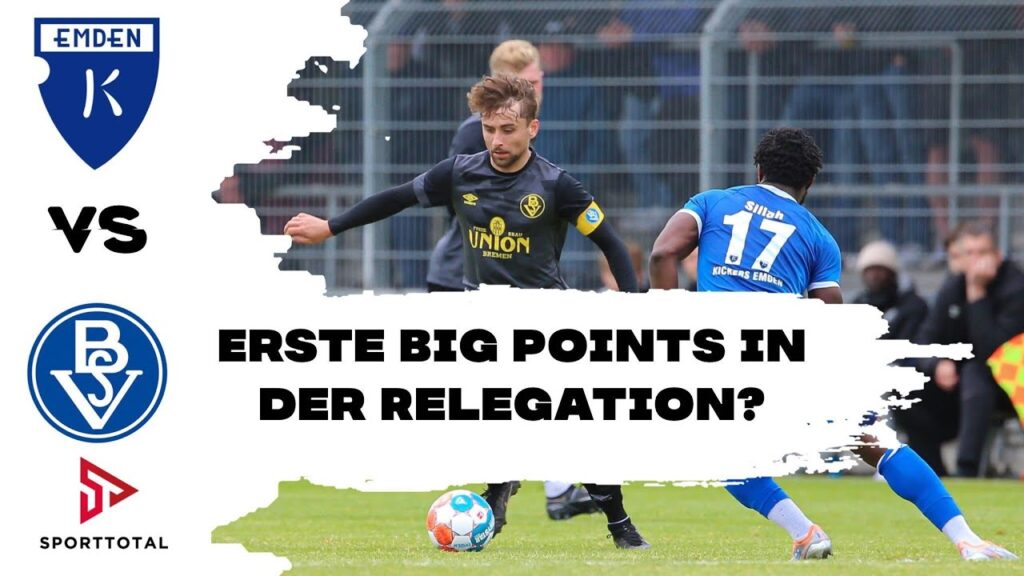 Erste Big Points in der Relegation? | Kickers Emden vs. Bremer SV | Regionalliga Nord Relegation