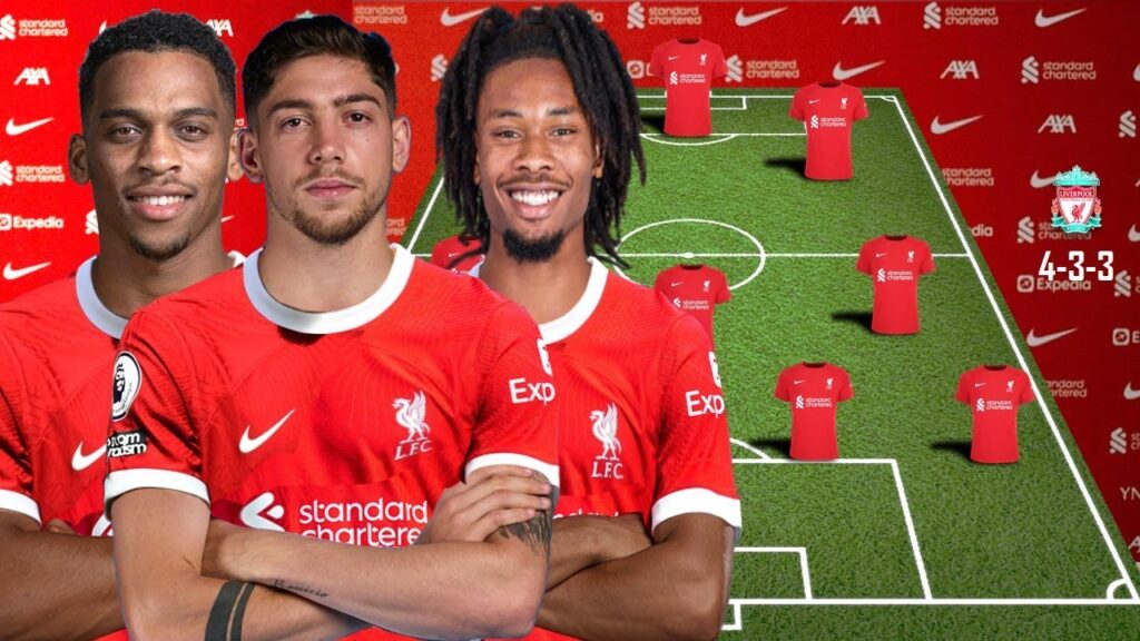 Liverpool potential starting lineup Next Season with Transfer Summer FedericO Valverde,Timber,Thuram