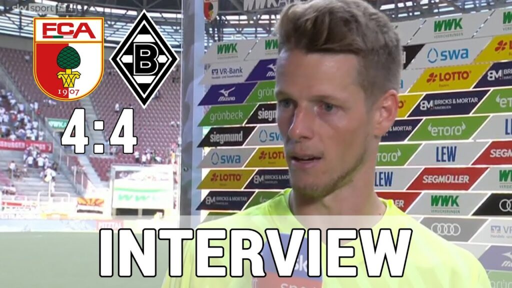 ,,Poar, finde das heftig!" Jonas Omlin über Elfmeter und Spiel im Interview | Augsburg 4:4 Gladbach