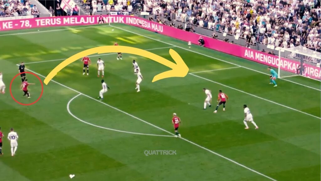 Beautiful Rabona Cross From Bruno Almost Goal