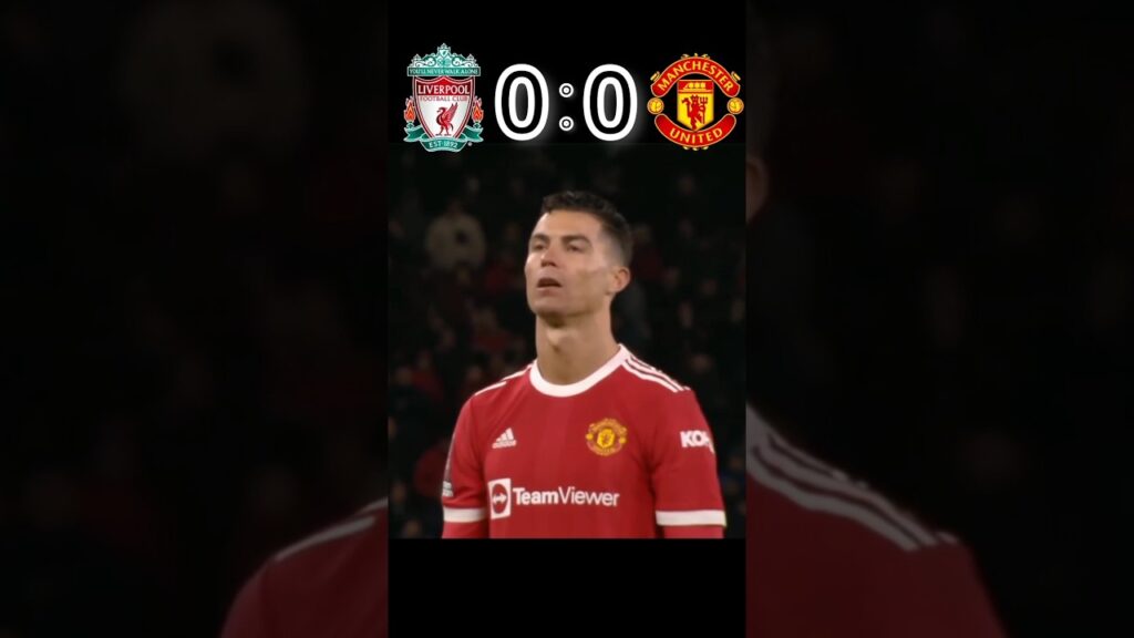 Alison & Msalah 🆚 Ronaldo & Casemiro. Penalty shootout. Liverpool vs Manchester united. #shorts