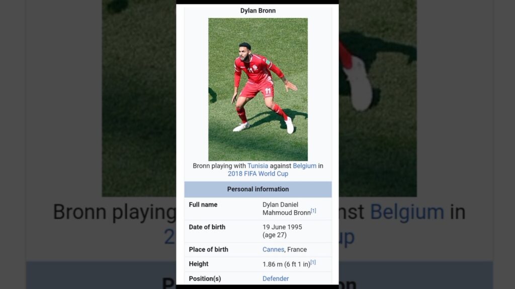 biography of  Dylan Bronn football player. || #shorts || #footballshorts tunisia