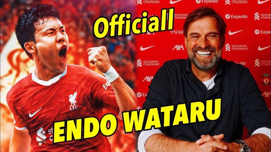 Endo Wataru and Jurgen Klopp