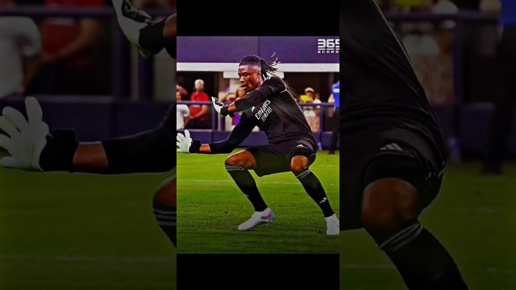 Real Madrid are now considering Camavinga as a goalkeeper😳🥶