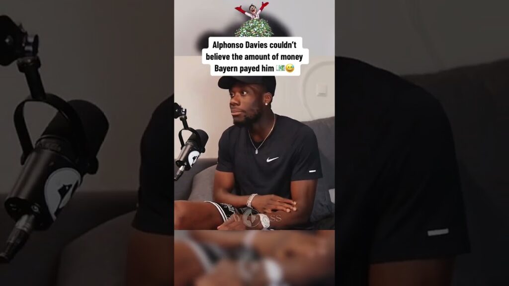 Alphonso Davies couldn’t believe the amount of money Bayern payed him 💶😅