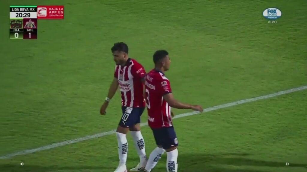 Gol de Alexis Vega | FC Juárez 0-1 Chivas | Liga BBVA MX - Apertura 2023 - Jornada 4