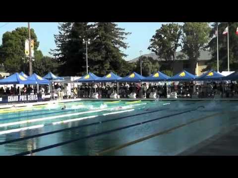 Santa Clara Mens 100m free A final (Taehwan Park, Michael Phelps, Ryan Lochte, Dave Walters)