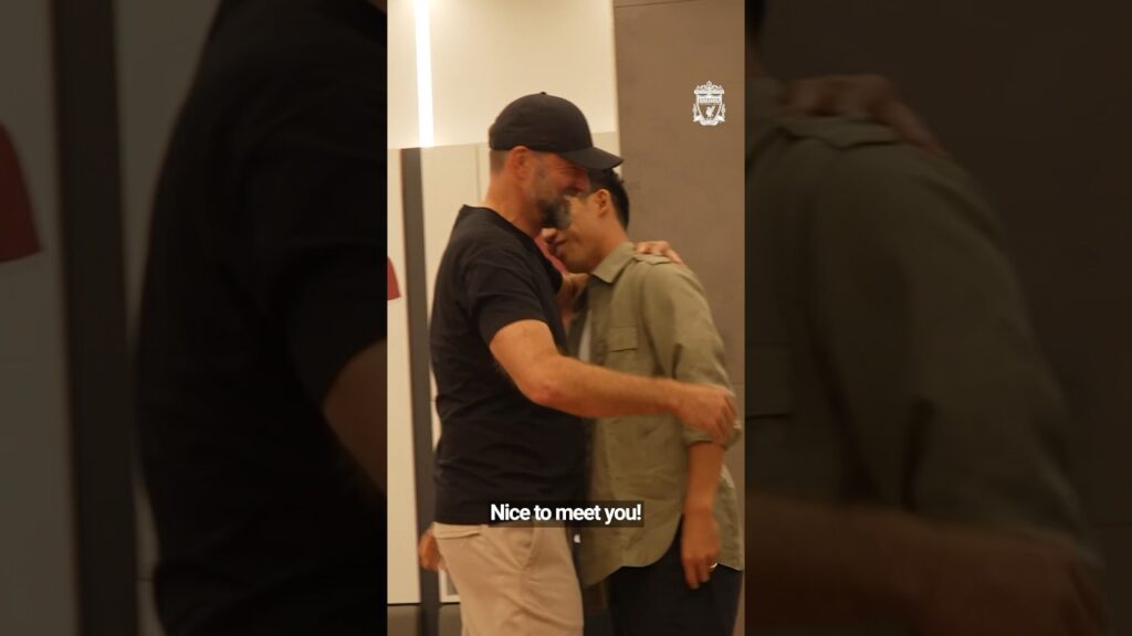 Wataru Endo meets the boss, Jürgen Klopp #LFC #Shorts