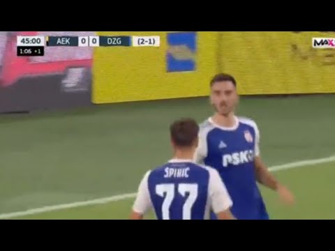 Josip Šutalo Goal, AEK Athens vs Dinamo Zagreb (2-2) All Goals and Extended Highlights 2023.
