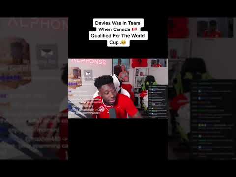 Davies in tears when Canada Qualified for the World Cup..🥺 @Alphonso Davies