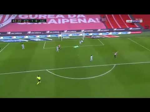 Gol en propia de Guillamon|Auto gil de Guillamon|1-0|Athetic-Valencia|LaLiga