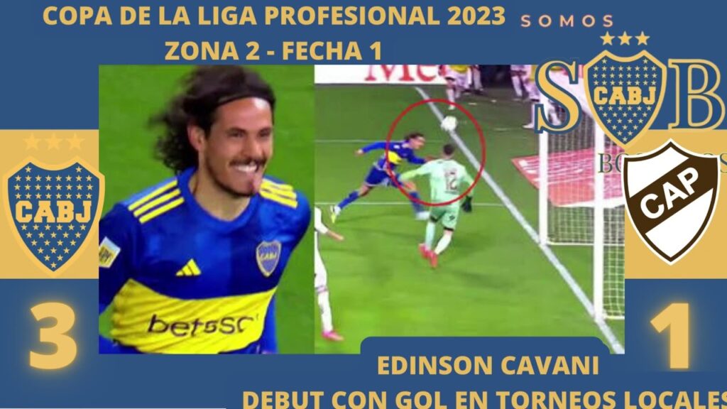 EDINSON CAVANI: "FUE UNA EMOCION MUY GRANDE MARCAR MI PRIMER GOL ACA"