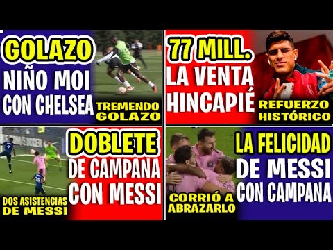 OTRA VENTA HISTÓRICA! 77 MILLONES POR PIERO HINCAPIE | DOBLETE DE CAMPANA CON DOBLE ASISTENCIA MESSI