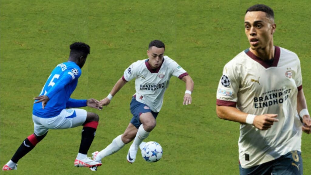 Sergiño Dest PSV DEBUT! vs Rangers | (22/08/23) HD