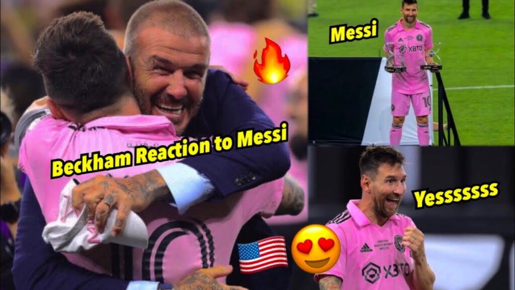 David Beckham Reaction to Lionel Messi 🇺🇸