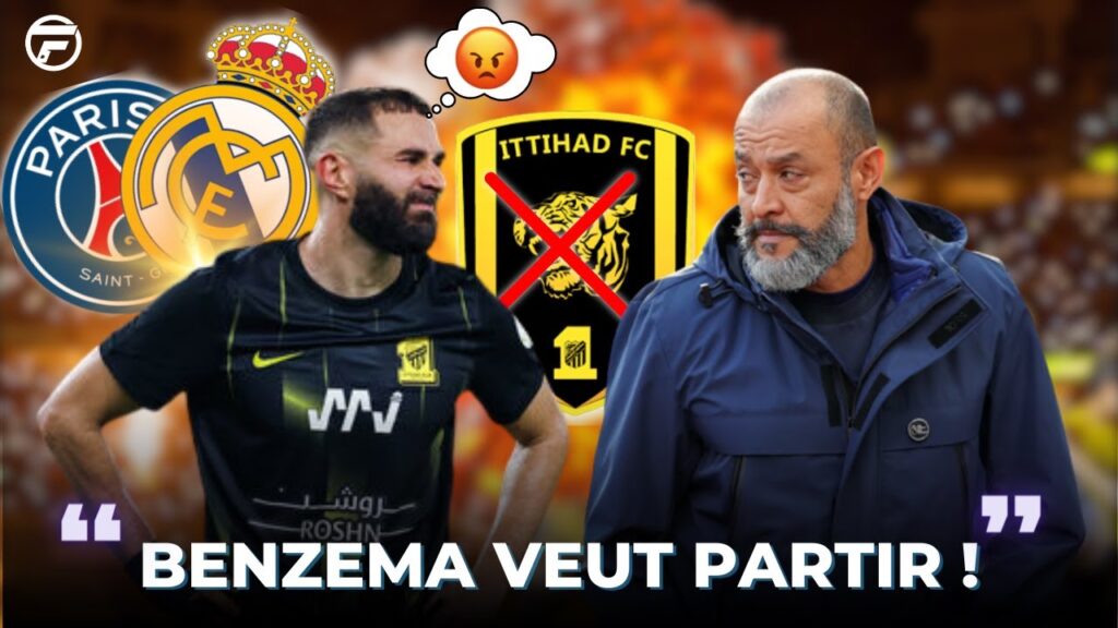 🚨 Coup de tonnerre : Benzema veut déjà quitter Al Ittihad (Conflit avec le coach )