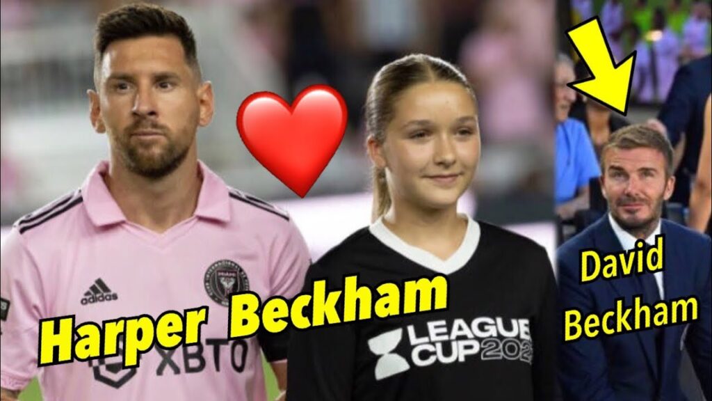 Lionel Messi and Harper Beckham David Reaction πΊπΈπβ€οΈ Lionel Messi and Harper Beckham David Reaction πΊπΈπβ€οΈ