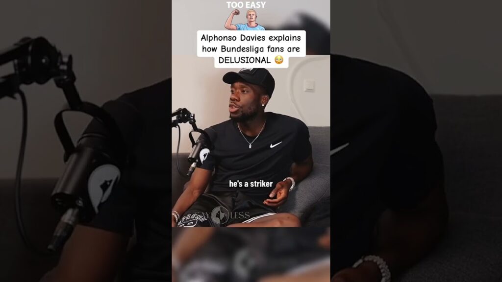 Alphonso Davies gives his thoughts on potential Ballon D’or winner Haaland  #alphonsodavies