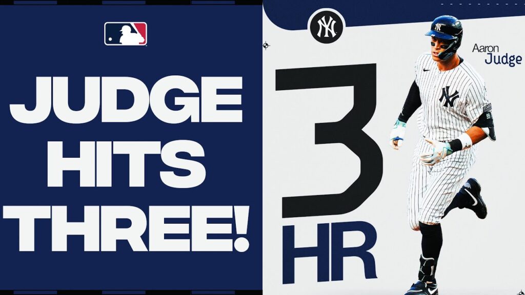 He did it AGAIN! Aaron Judge blasts his 3rd home run of the game!