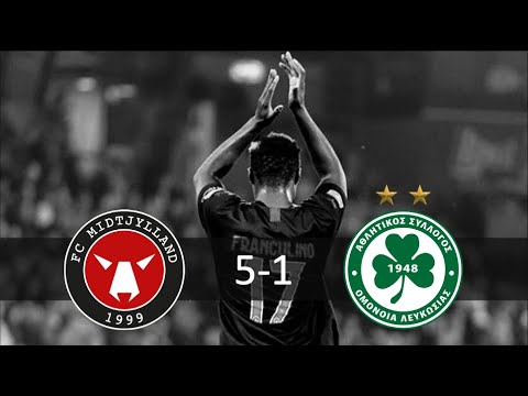 FC Midtjylland vinder over AC Omonia med 5-1.