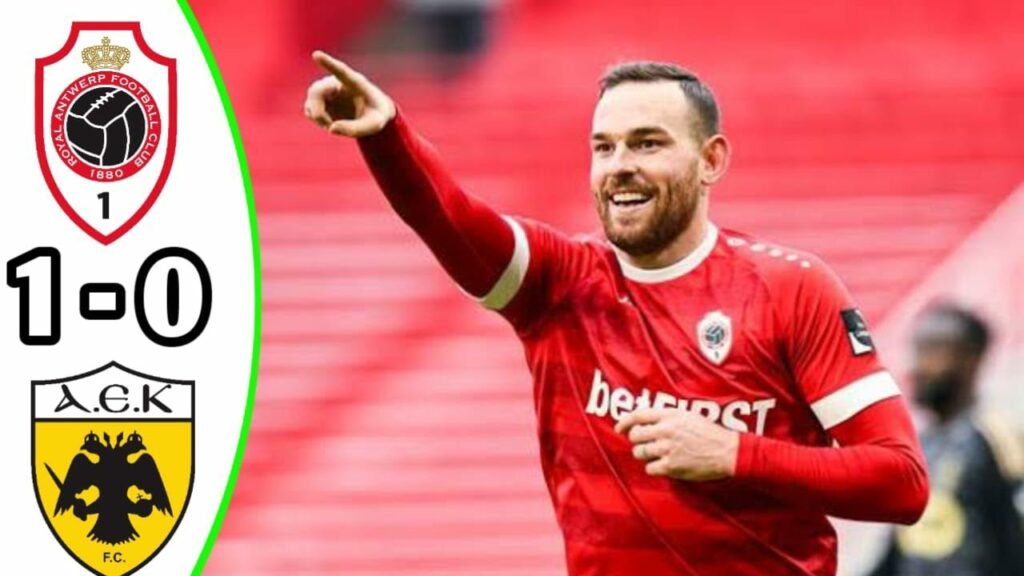 Vincent Janssen Goal - Royal Antwerp vs AEK Athens 1-0 Highlights | Champions League 2023