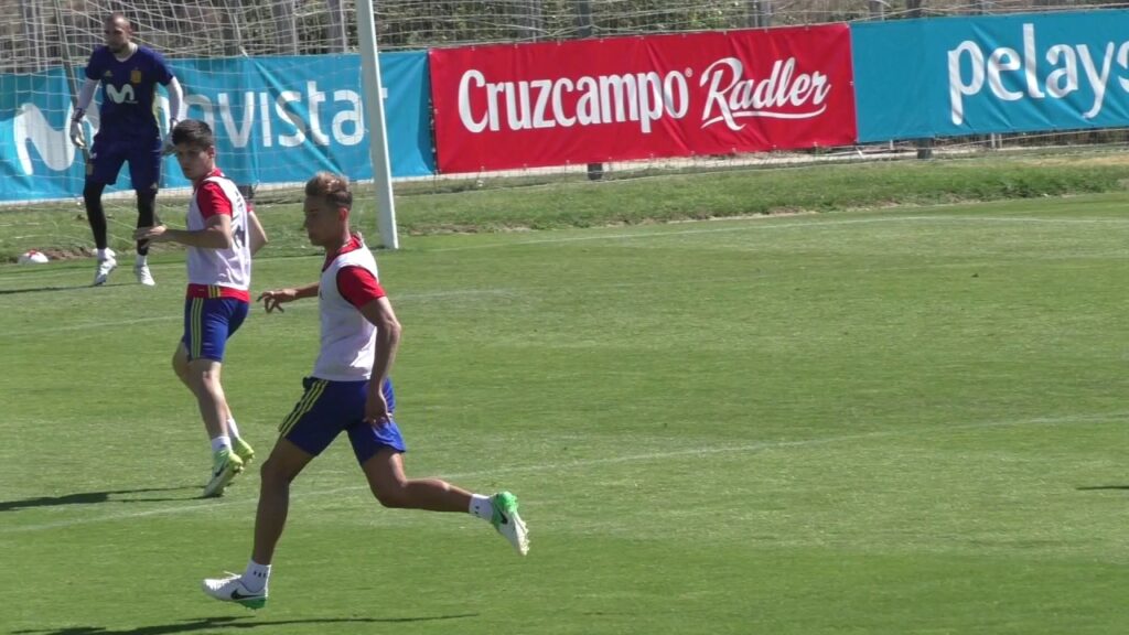 Marcos Llorente entrena con la Selección Española Sub 21