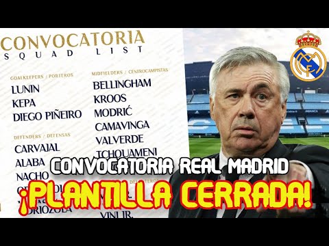 RUEDA DE PRENSA DE CARLO ANCELOTTI Y CONVOCATORIA DEL REAL MADRID PARA ENFRENTAR EL CELTA DE VIGO