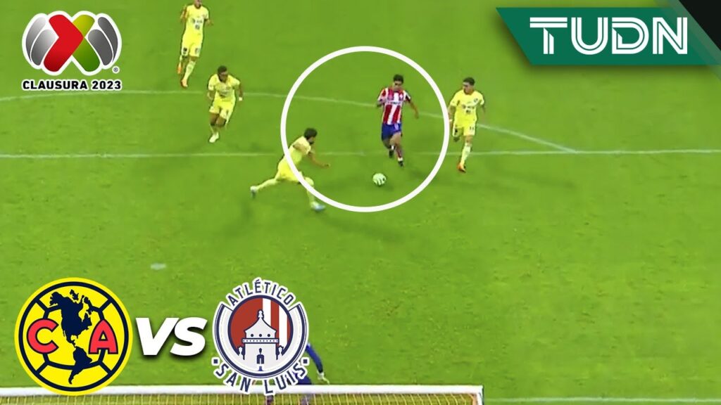 ¡DE MILAGRO! Araujo salva a las águilas  | América 0-2 Atl San Luis | CL2023 - 4tos | TUDN