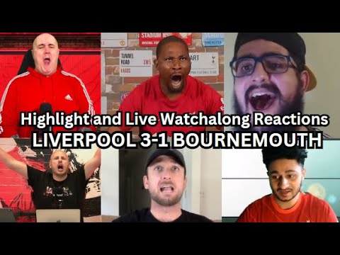Highlight & Watchalong Reactions: Liverpool vs Bournemouth 3-1 | English Premier League