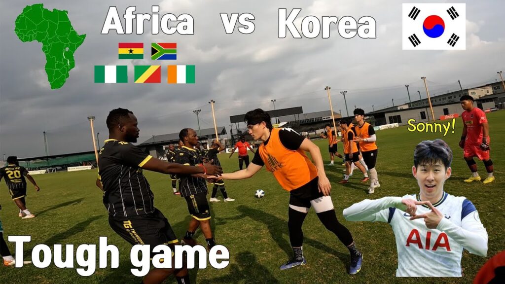 I Played Son Heung min playing against the Pro Africa team. Technique Korea vs Physical Africa