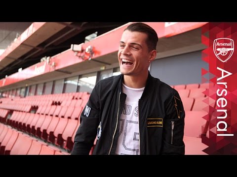 Granit Xhaka’s first day at Arsenal Granit Xhaka's first day at Arsenal