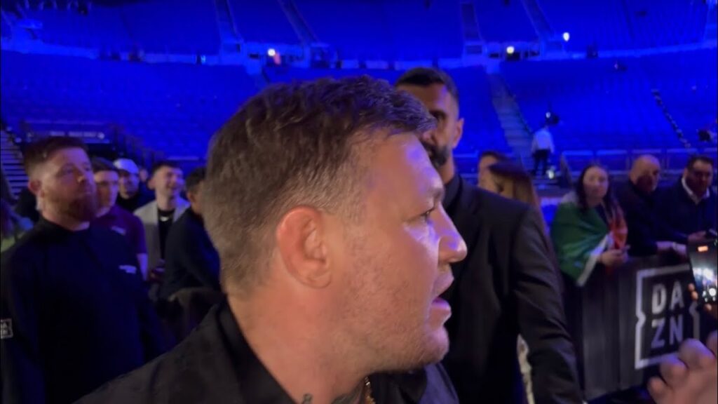 ‘AGITATED’ CONOR MCGREGOR IMMEDIATE REACTION TO KATIE TAYLOR LOSS “SHE STILL THE CHAMP”
