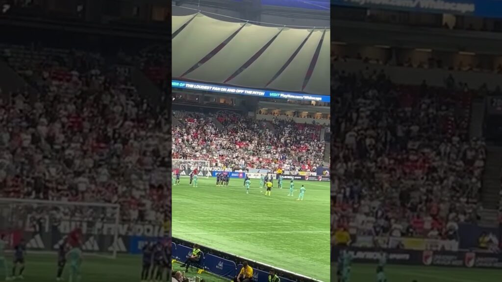 Sam Adekugbe Freekick Against San Jose ⚽️🇨🇦🐐 #shorts #soccer #football #mls #stadium #whitecaps