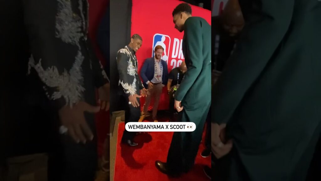 Look How Tall Victor Wembanyama Is Compared To Scoot Henderson 👀 #shorts