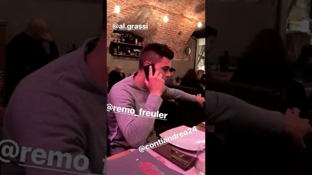 Grassi, Conti e Freuler dell'Atalanta a cena fuori