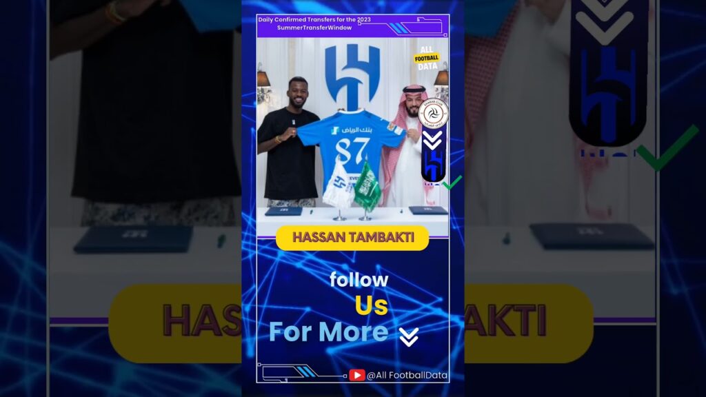 Confirmed Transfer | Al Hilal have signed centre-back Hassan Tambakti from Al Shabab for €11.5m.