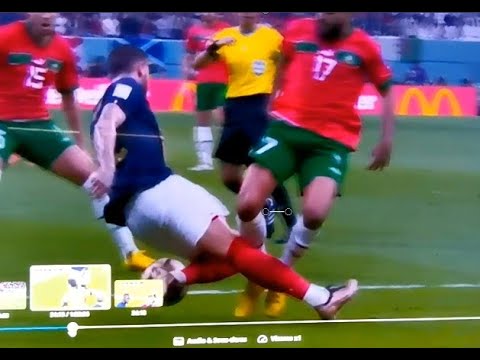 Demi finale coupe du monde - France Maroc: le  penalty "oublié"