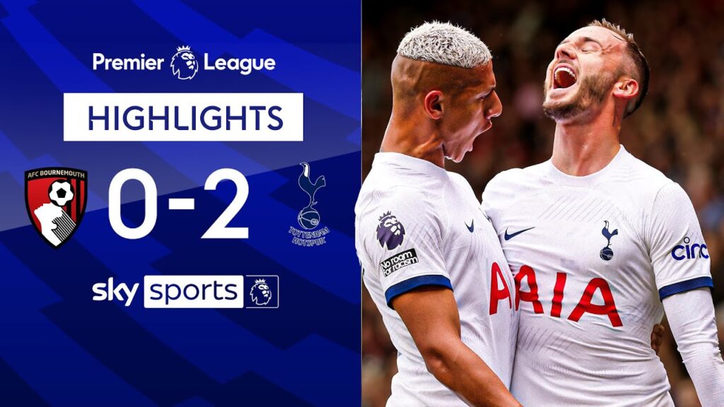 James Maddison scores FIRST Spurs goal | Bournemouth 0-2 Tottenham | Premier League Highlights