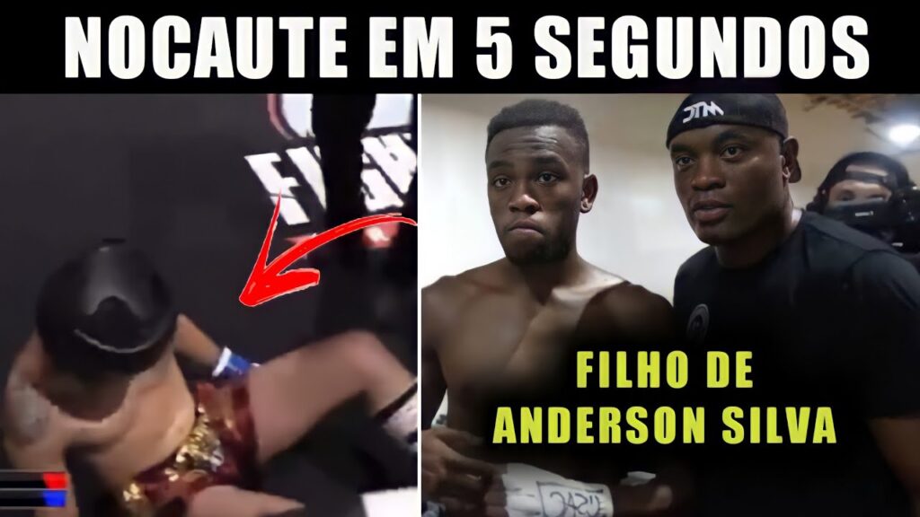 FILHO DE ANDERSON SILVA ESTREIA NO KICKBOXING COM NOCAUTE ABSURDO EM 5 SEGUNDOS