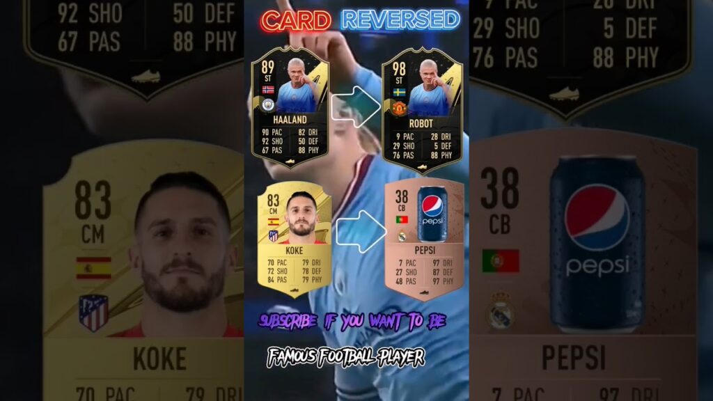 HAALAND AND KOKE REVERSED 🤷‍♂️🤷‍♂️!!! #shorts