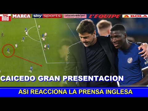 ASI REACCIONA PRENSA INGLESA a PARTIDO de MOISES CAICEDO CHELSEA vs LUTON PREMIER LEAGUE