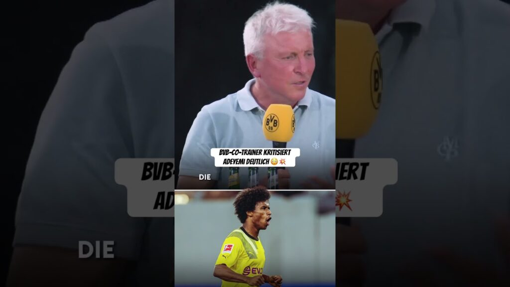 …und Adeyemi sitzt auch noch daneben! 😅🤐