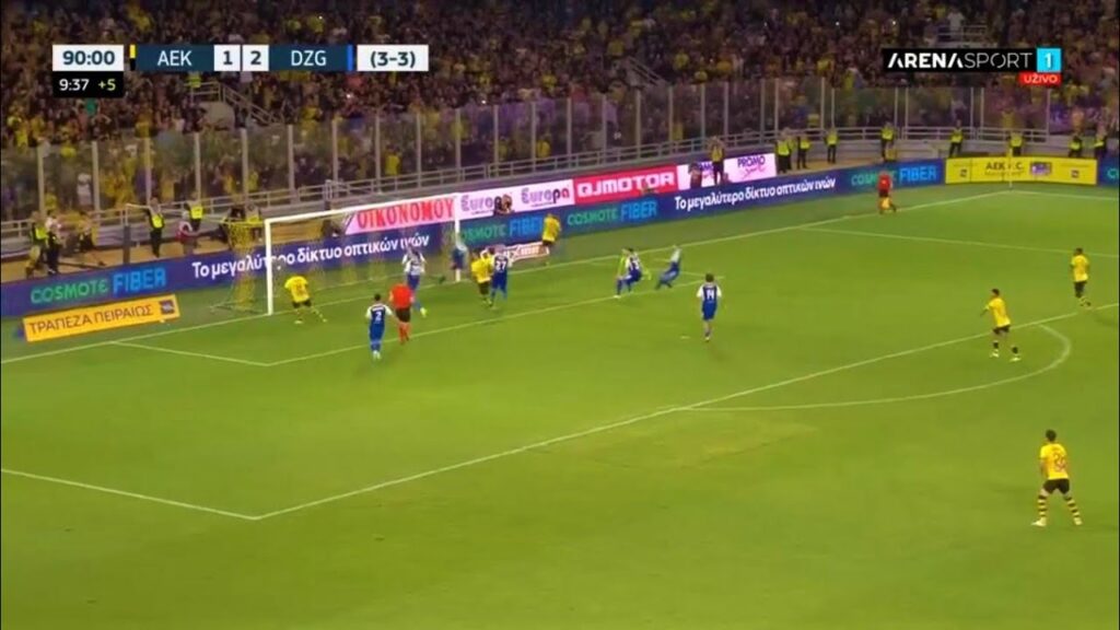 Domagoj Vida Goal, ΑΕΚ vs Dinamo Zagreb (2-2) Όλα τα γκολ και τα εκτεταμένα στιγμιότυπα