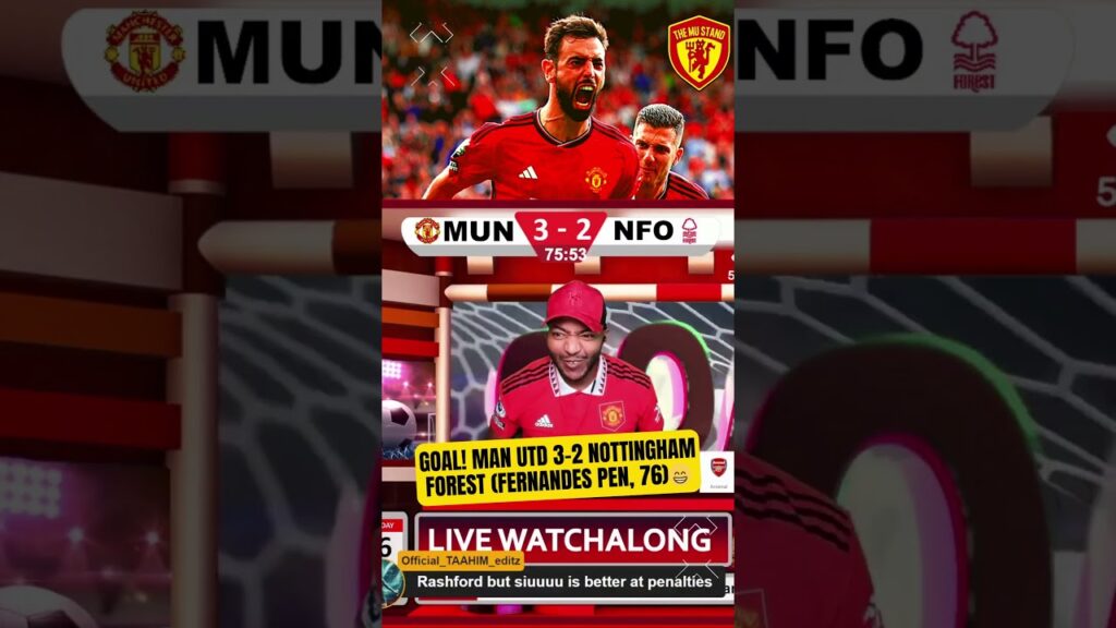 Bruno Fernandes SCORES Man United v. Forest 🔴⚪ #shorts #brunofernandes